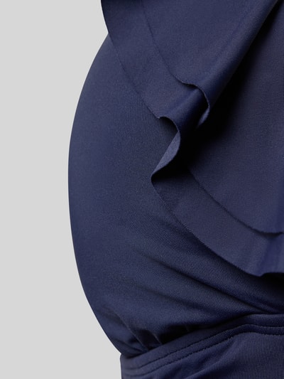 Lauren Ralph Lauren Badpak met ruches en diep rugdecolleté Donkerblauw - 2