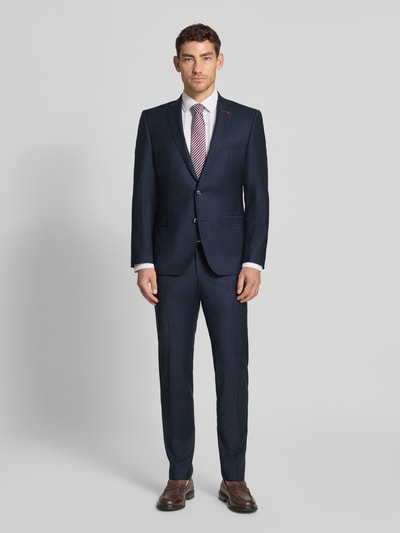 ROY ROBSON Slim Fit Anzug aus Woll-Mix in unifarbenem Design Marine 1