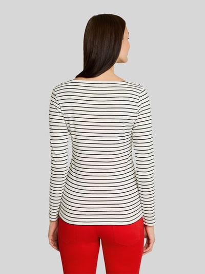 Tom Tailor Regular Fit Langarmshirt aus Baumwoll-Mix Marine 5