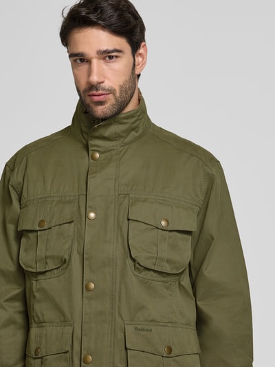 Barbour Jack met klepzakken, model 'SANDERLI' Olijfgroen - 3