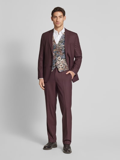 CG - Club of Gents Weste mit Brustleistentasche Modell 'Plum' Dunkelblau 1