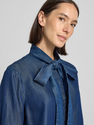 JOOP! Bluzka zakładana przez głowę z imitacji denimu model ‘ULLA’ Jeansowy niebieski 3