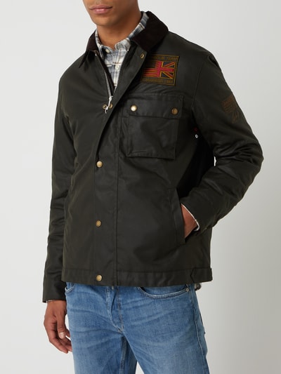 Barbour International™ Kurtka z woskowanej bawełny Barbour International x Steve McQueen™ Oliwkowy 4