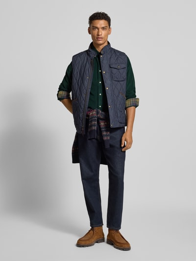 Barbour Tailored Fit Freizeithemd aus reiner Baumwolle Oliv Melange 1