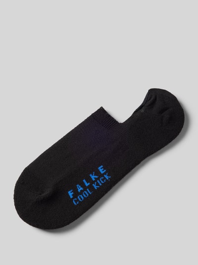 Falke Sneakersokken met labelprint Zwart - 1