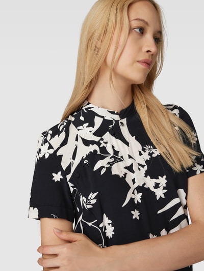 Jake*s Collection Blouseshirt met bloemenmotief Zwart - 3