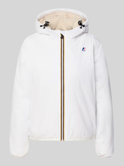 K-WAY Regular Fit Jacke mit Logo-Print Modell 'CLAUDETTE' Weiss 1
