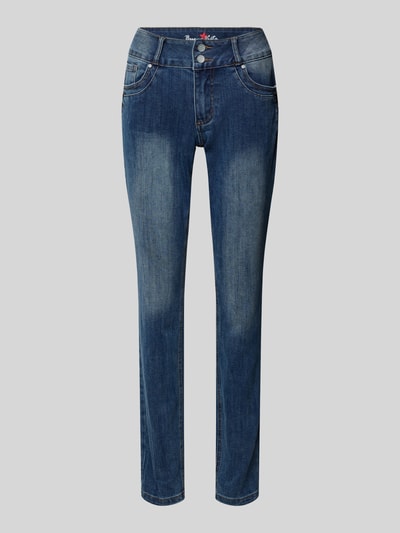 Buena Vista Straight Fit Jeans mit 5-Pocket-Design Modell 'Tummyles' Jeansblau 2
