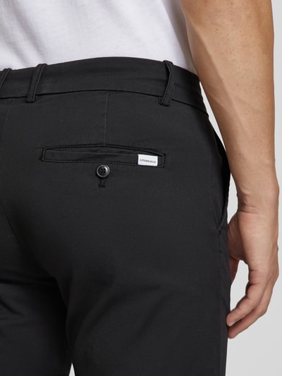 Lindbergh Slim Fit Chino mit Gesäßtaschen Black 3