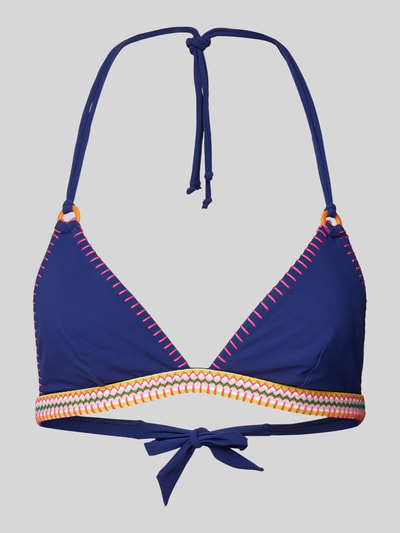 Banana Moon Bikinitop met koordsluiting, model 'WAKO' Donkerblauw - 1