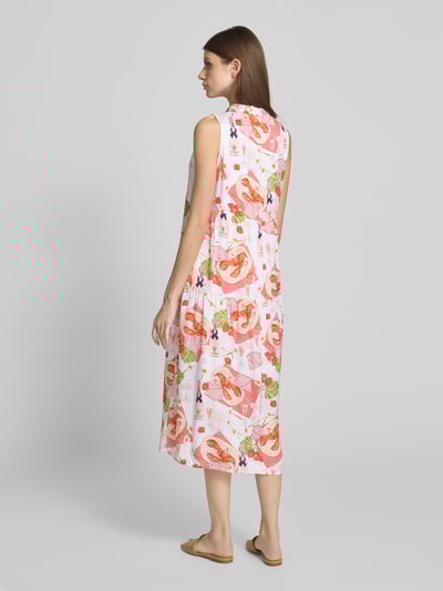 Marc Cain Midikleid mit Schlüsselloch-Ausschnitt Koralle 5