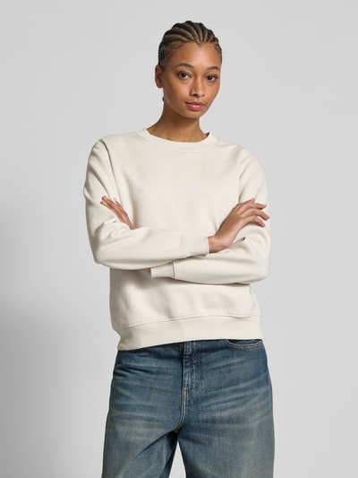 Calvin Klein Jeans Sweatshirt mit Label-Print Ecru 4