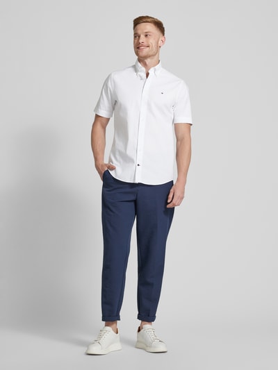 Tommy Hilfiger Regular fit zakelijk overhemd met 1/2-mouwen Wit - 1