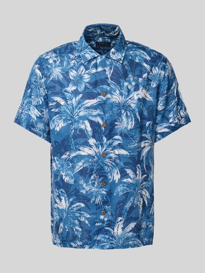 Polo Ralph Lauren Koszula lniana o kroju classic fit z rękawem o dł. 1/2 Królewski niebieski 2