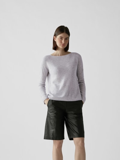 Agnona Pullover mit U-Boot-Ausschnitt Mittelgrau 4