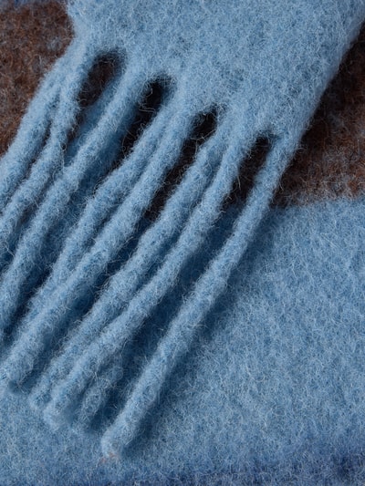 Samsøe Samsøe Schal mit Ausfransungen Modell 'ALEX' Hellblau 2