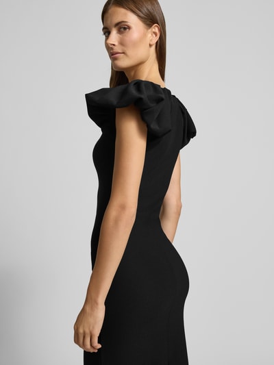 Forever New Knielänge Cocktailkleid mit Rüschen Modell 'Makenna' Black 3