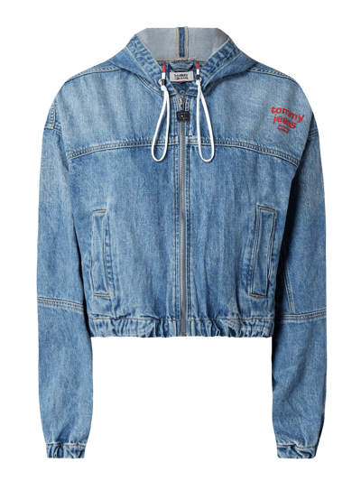 Tommy Jeans Cropped Jeansjacke mit Kapuze Modell 'Carol' Jeansblau 2