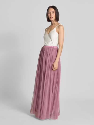 LACE & BEADS Cocktailrok met elastische band Rosé - 1