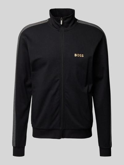 BOSS Sweatjacke mit Label-Stitching Black 2