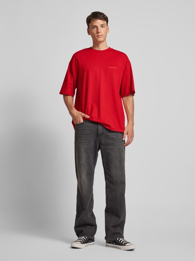 REVIEW Essentials oversized T-shirt  Rood - 1