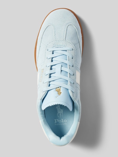 Polo Ralph Lauren Sneakers van echt leer, model 'Aera' Lichtblauw - 3