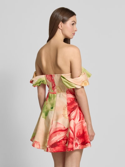 Forever New Linnen cocktailjurk met V-hals, model 'ZAHLI' Lichtgroen - 5