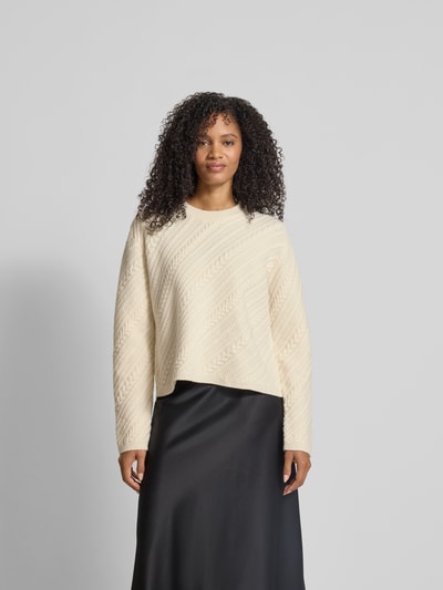 Joseph Relaxed Fit Pullover aus reiner Wolle Ecru 4