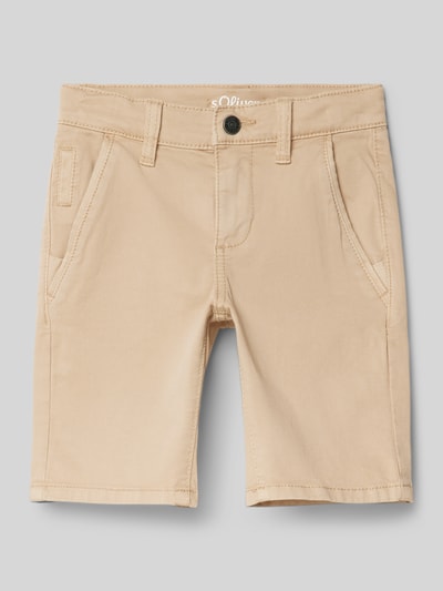 s.Oliver RED LABEL Bermudas mit Eingrifftaschen Camel 1