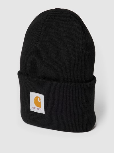 Carhartt Work In Progress Beanie mit Label-Stitching Modell 'ACRYLIC' Black 1