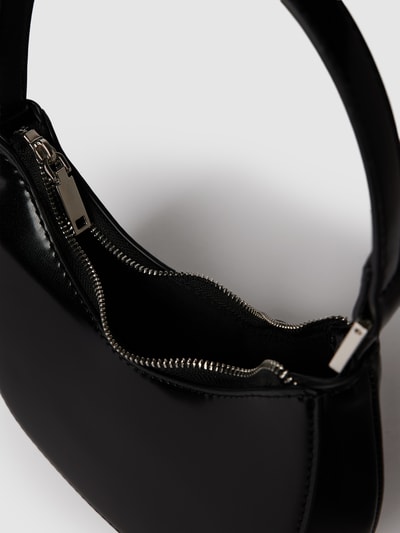 Mango Saddle Bag in Lack-Optik Modell 'Bag round' Black 4