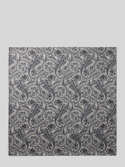 Blick Pochet van zijde in all-over look Zilver - 2