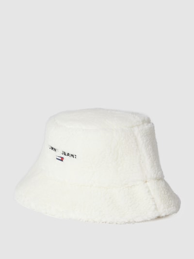 Tommy Jeans Bucket Hat mit Teddyfell Ecru 1