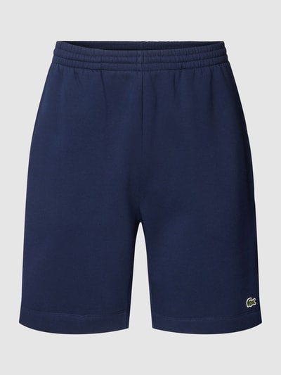 Lacoste Sweatshorts mit Label-Patch Modell 'Basic' Marine 2