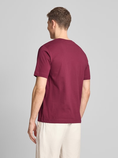 Marc O'Polo t-shirt o kroju regular fit z czystej bawełny Ciemnoczerwony 5