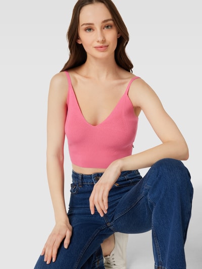 Scotch & Soda Crop Top mit Spaghettiträgern Pink 3