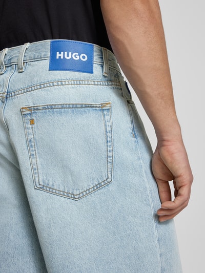 Hugo Blue Korte jeans met steekzakken, model 'MASON' Lichtblauw - 3