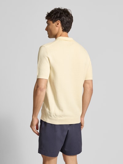 Gant Poloshirt met labelstitching Zand - 5