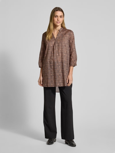 Christian Berg Woman Tunika o kroju regular fit z rękawem o dł. 3/4 Szarobrązowy 1