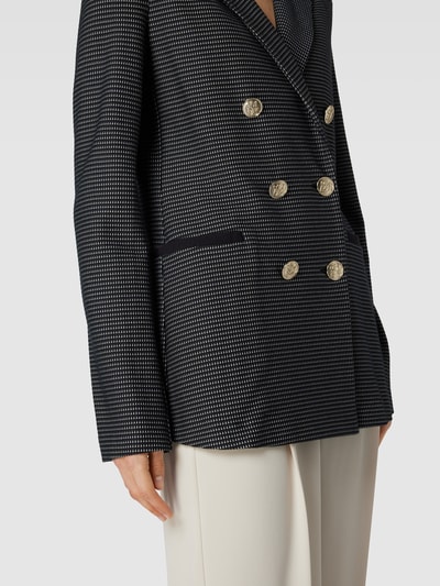 Emporio Armani Blazer mit Allover-Muster Black 3