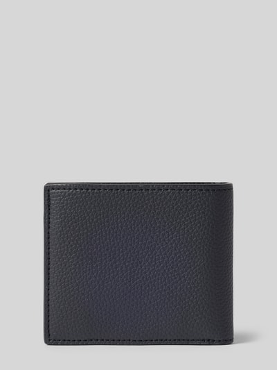 Produktfoto, Portemonnaie aus echtem Rindsleder Modell 'BILLFOLD' von Lacoste in Schwarz, strukturierte Oberfläche, Herren Portemonnaie von Lacoste