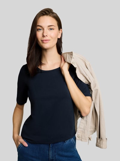 Tom Tailor t-shirt o kroju regular fit z mieszanka bawełny ' Granatowy 3