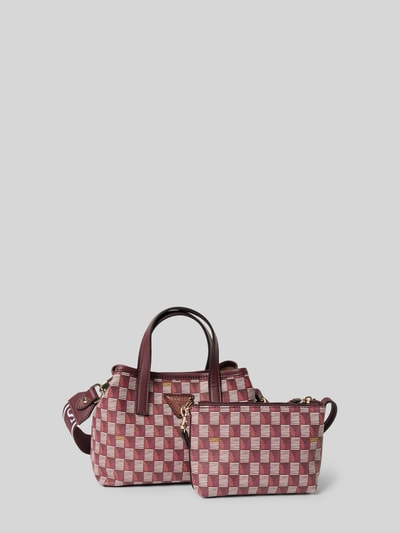 Guess Tote Bag mit Label-Applikation Bordeaux 2