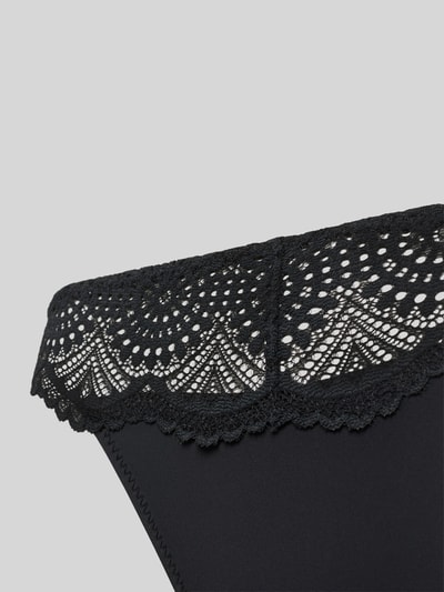 Skiny Slip met kanten details Zwart - 2