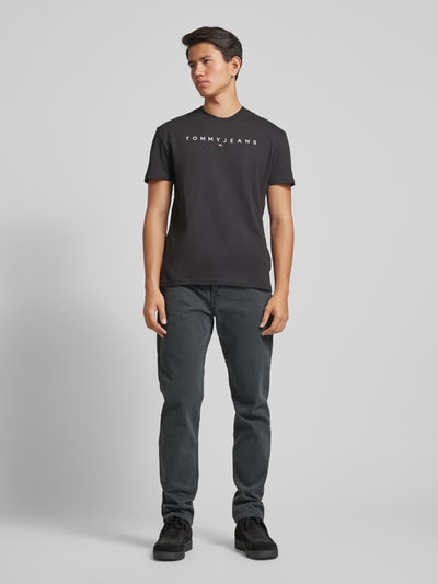 Tommy Jeans Regular straight fit jeans in 5-pocketmodel, model 'RYAN' Antraciet - 1