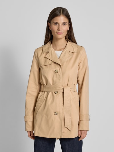 s.Oliver RED LABEL Kurzer Trenchcoat mit Bindegürtel Beige 4