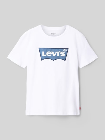 Levi’s® Kids Regular Fit T-Shirt aus reiner Baumwolle Weiss 1