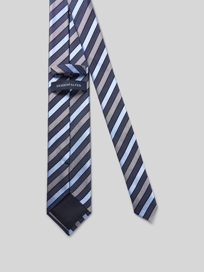 Prince Bowtie Krawat jedwabny z naszywką z napisem (7 cm) Srebrny 2