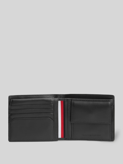 Tommy Hilfiger Portfel z prawdziwej skóry z aplikacją z logo BLACK 2