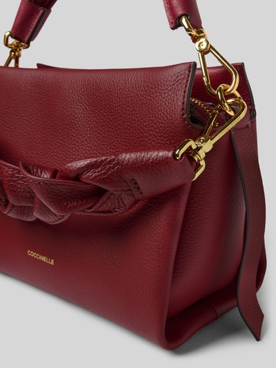 Coccinelle Anhänger in Flecht-Optik Modell 'Boheme' Bordeaux 3